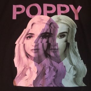 Hottopic Poppy Pastel Warped Photo Graphic T-shirt